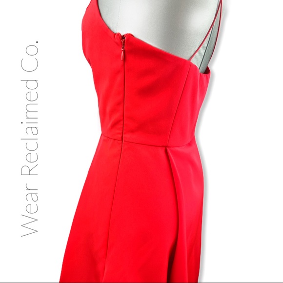 TOP SHOP Fit & Flare Dress - Asymmetrical Front - Picture 5 of 11